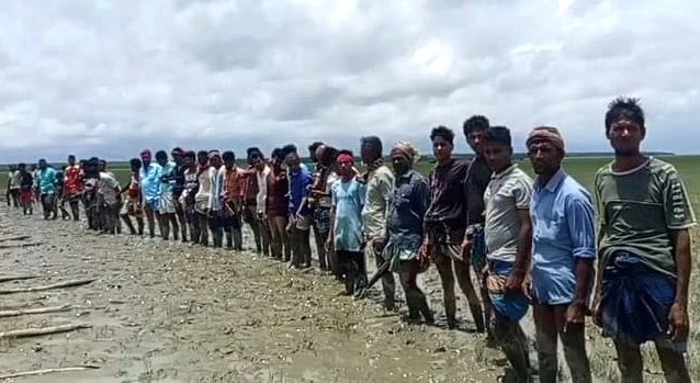 নোয়াখালীতে চাঁদা না পেয়ে ভূমিহীনদের চাষাবাদ বন্ধ করে দিয়েছে সন্ত্রাসীরা